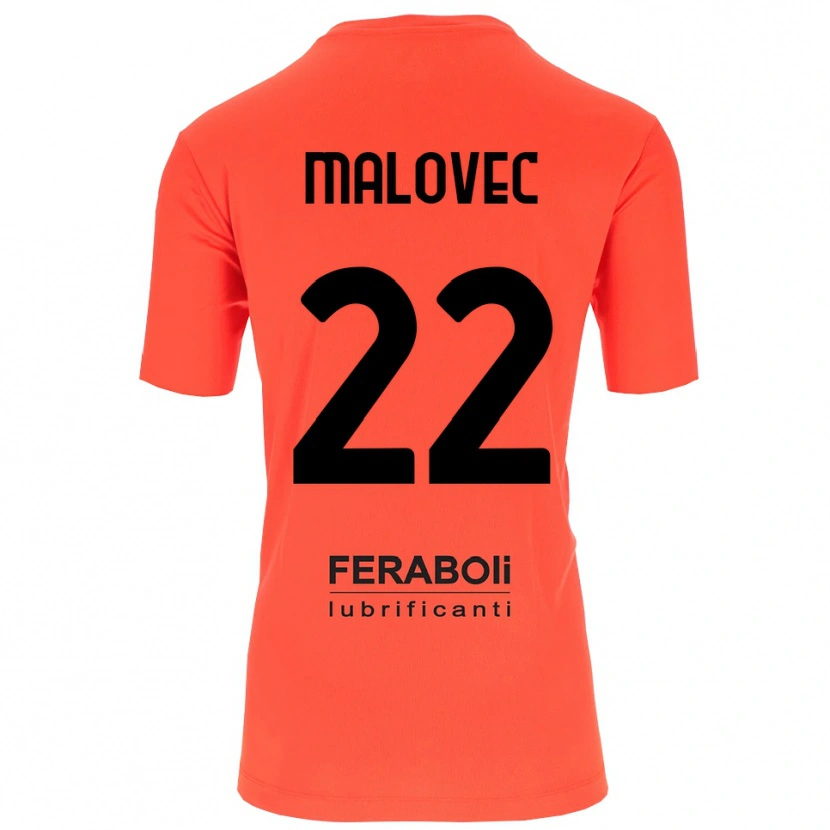 Danxen Kinder Adrian Malovec #22 Trikot Orange Rot Schwarz Torwarttrikot 2025/26 Schweiz