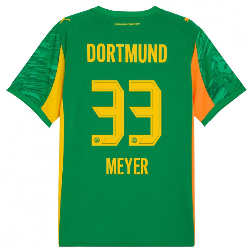 Danxen Kinder Alexander Meyer #33 Trikot Grün Orange Torwarttrikot 2025/26 Schweiz