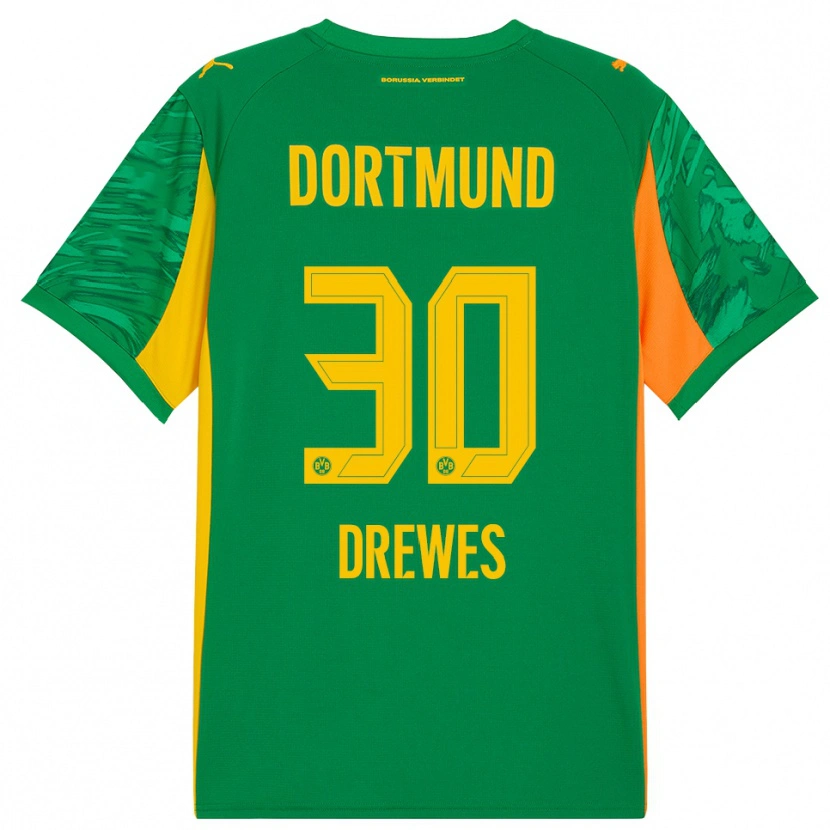 Danxen Kinder Patrick Drewes #30 Trikot Grün Orange Torwarttrikot 2025/26 Schweiz