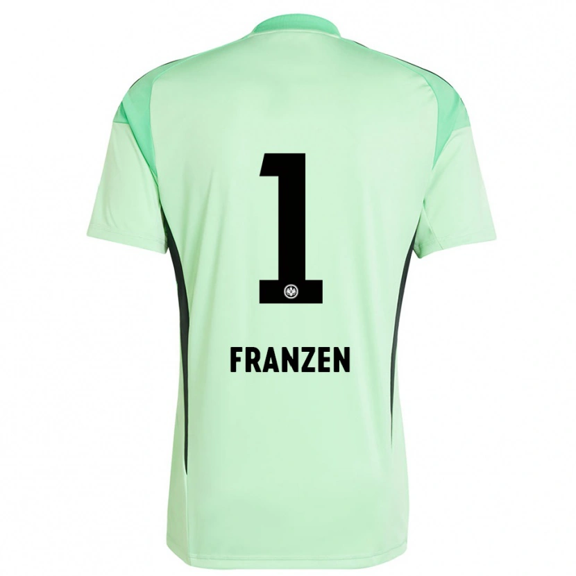 Danxen Kinder Marlon Franzen #1 Trikot Hellgrün Schwarz Torwarttrikot 2025/26 Schweiz