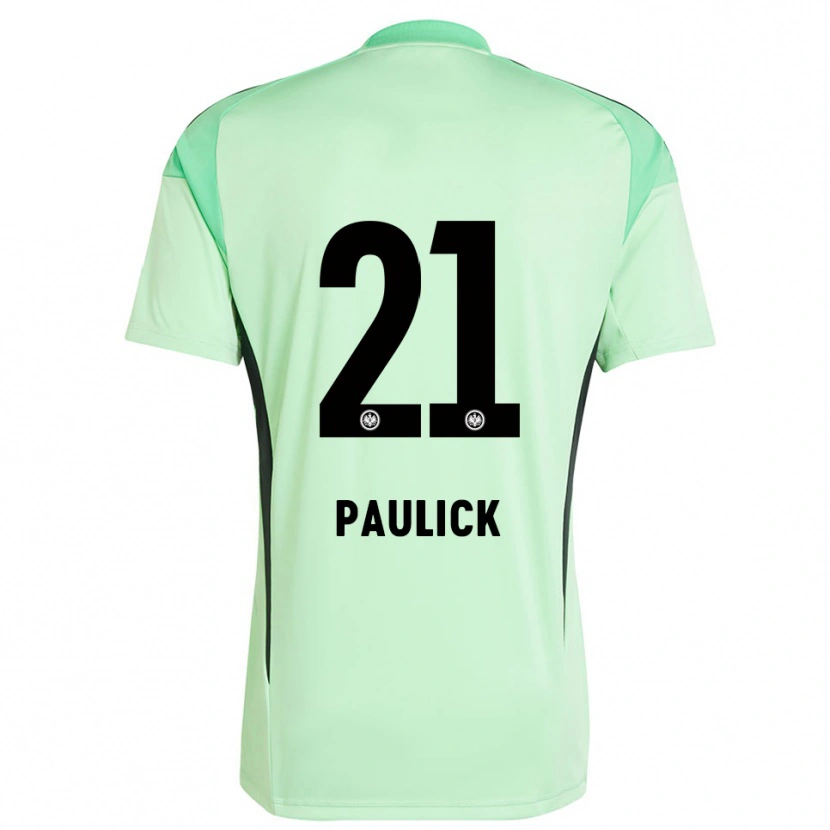 Danxen Kinder Lea Paulick #21 Trikot Hellgrün Schwarz Torwarttrikot 2025/26 Schweiz