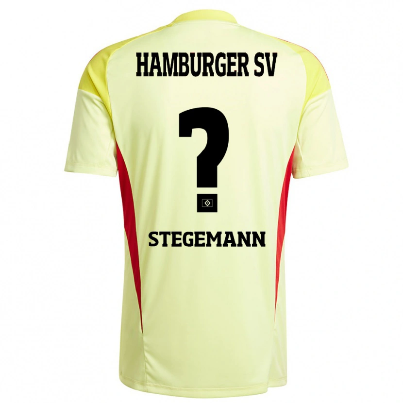 Danxen Kinder Jean-Pierre Stegemann #0 Trikot Gelb Schwarz Rot Torwarttrikot 2025/26 Schweiz