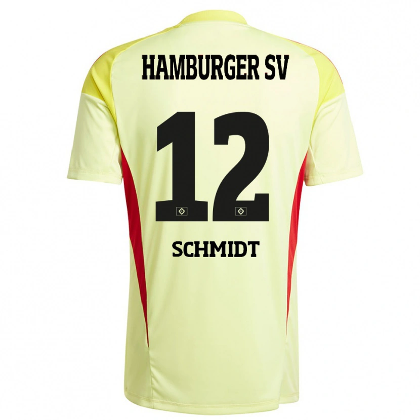 Danxen Kinder Bennet Schmidt #12 Trikot Gelb Schwarz Rot Torwarttrikot 2025/26 Schweiz