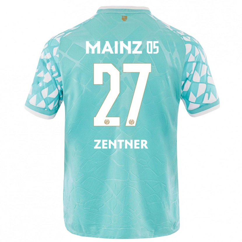 Danxen Kinder Robin Zentner #27 Trikot Türkis Weiß Torwarttrikot 2025/26 Schweiz