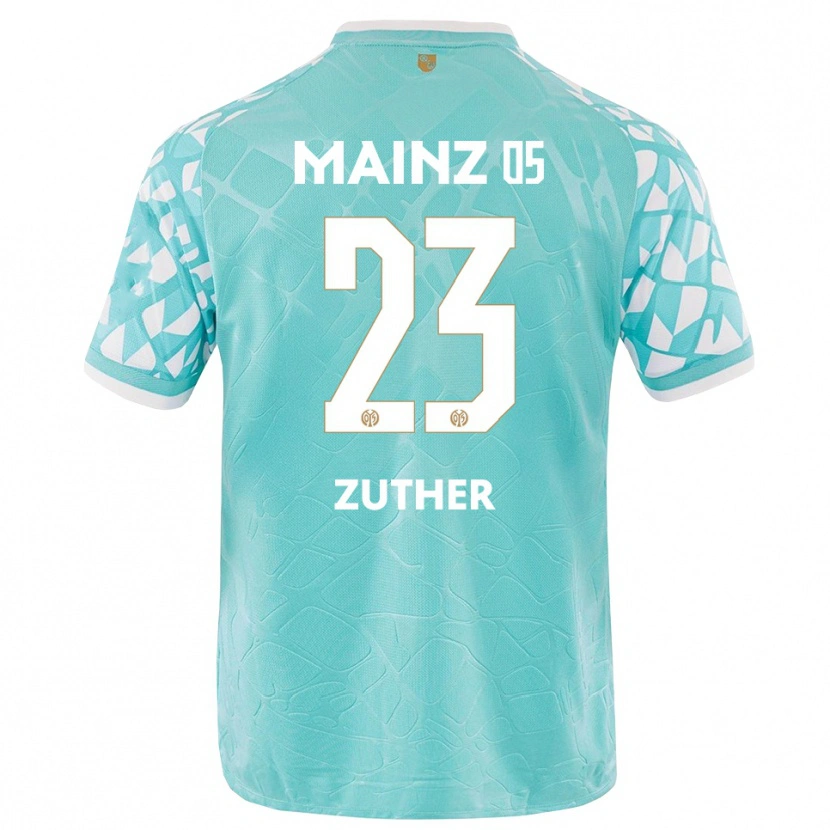 Danxen Kinder Pit Zuther #23 Trikot Türkis Weiß Torwarttrikot 2025/26 Schweiz