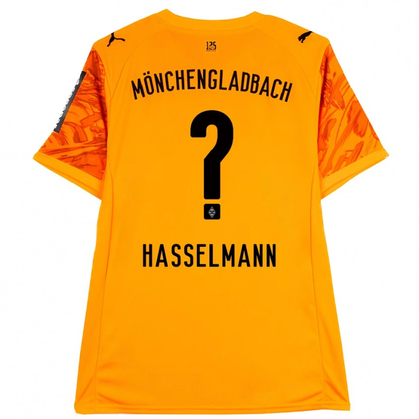 Danxen Kinder Nina Hasselmann #0 Trikot Orange Gelb Schwarz Torwarttrikot 2025/26 Schweiz