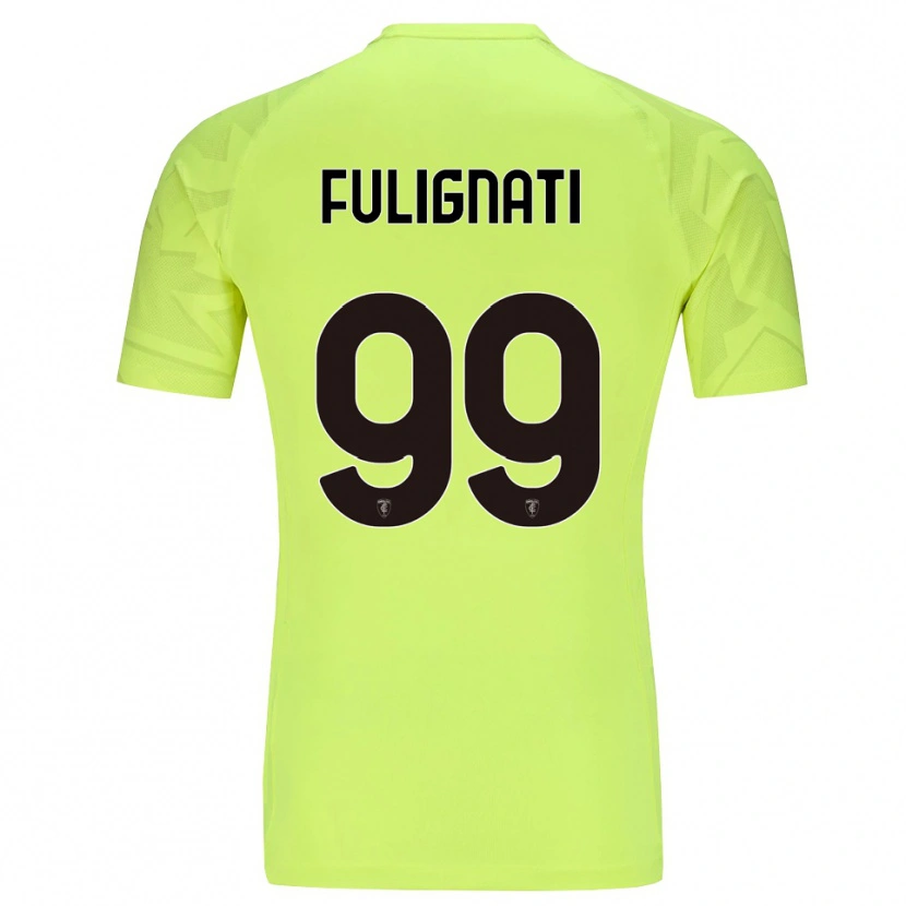 Danxen Kinder Andrea Fulignati #99 Trikot Fluoreszierendes Grün Torwarttrikot 2025/26 Schweiz