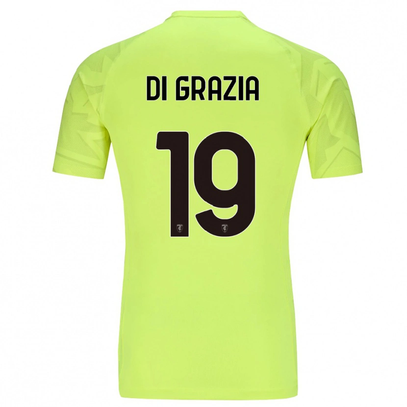 Danxen Kinder Manuel Di Grazia #19 Trikot Fluoreszierendes Grün Torwarttrikot 2025/26 Schweiz