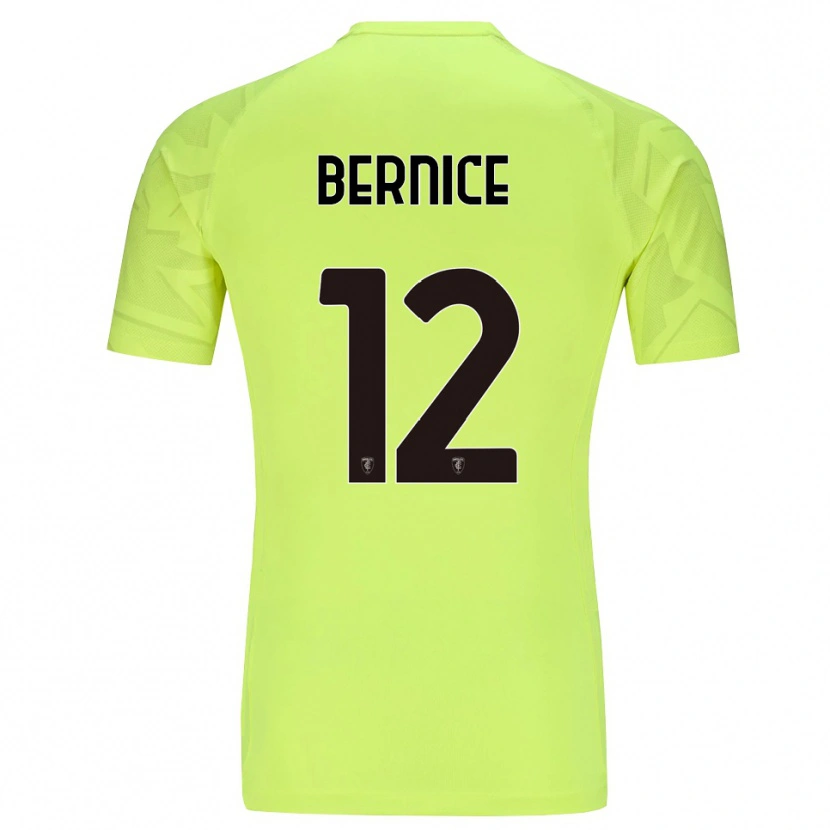 Danxen Kinder Matteo Bernice #12 Trikot Fluoreszierendes Grün Torwarttrikot 2025/26 Schweiz