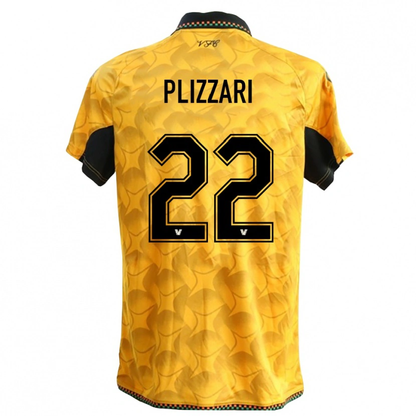 Danxen Kinder Alessandro Plizzari #22 Trikot Gelb Schwarz Torwarttrikot 2025/26 Schweiz