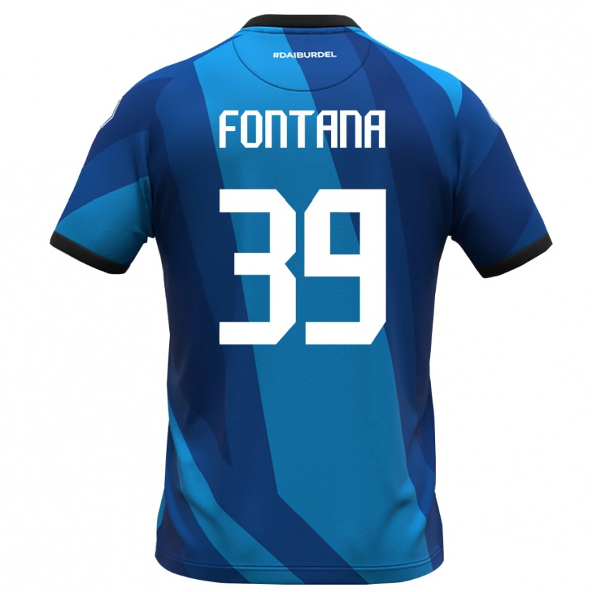 Danxen Kinder Niccolò Fontana #39 Trikot Königsblau Orange Torwarttrikot 2025/26 Schweiz
