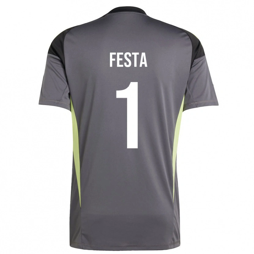 Danxen Kinder Marco Festa #1 Trikot Dunkelgrau Torwarttrikot 2025/26 Schweiz