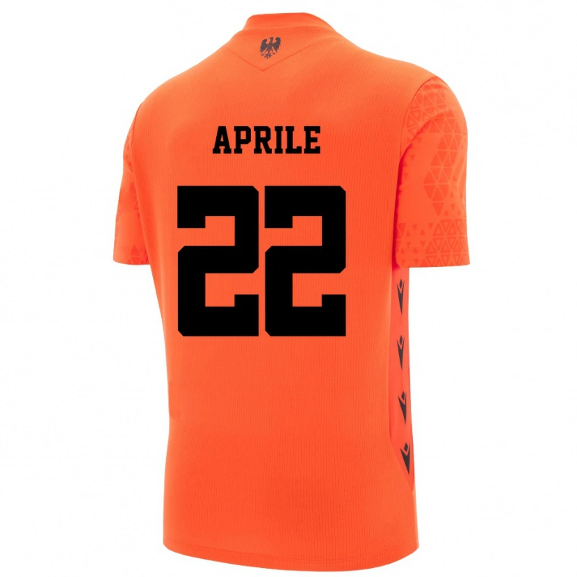 Danxen Kinder Roberta Aprile #22 Trikot Dunkles Orange Schwarz Torwarttrikot 2025/26 Schweiz