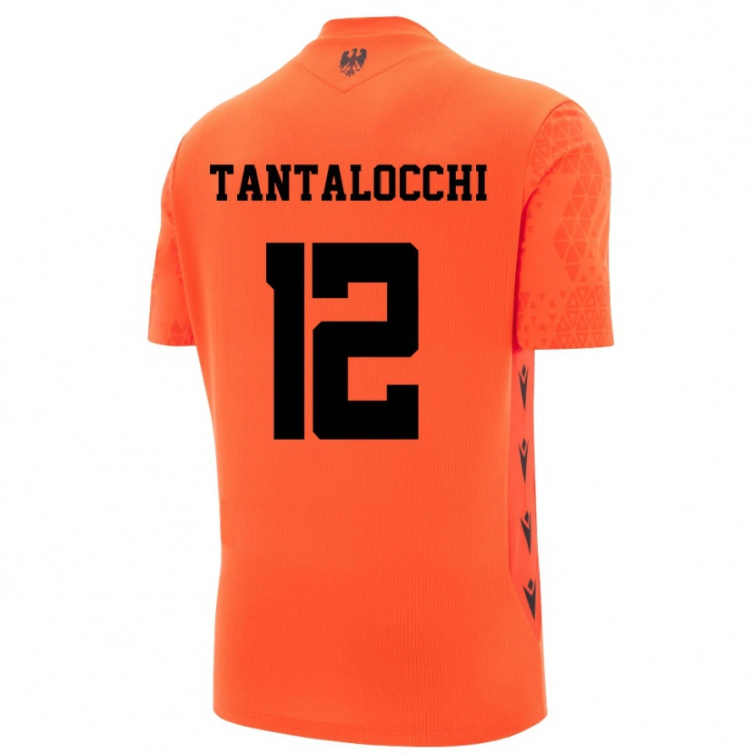 Danxen Kinder Elia Tantalocchi #12 Trikot Dunkles Orange Schwarz Torwarttrikot 2025/26 Schweiz