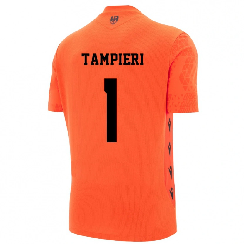 Danxen Kinder Amanda Tampieri #1 Trikot Dunkles Orange Schwarz Torwarttrikot 2025/26 Schweiz