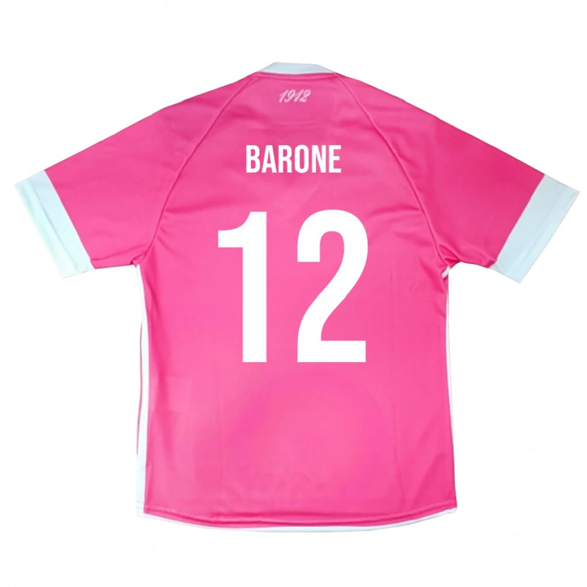 Danxen Kinder Filippo Barone #12 Trikot Heißes Pink Weiß Torwarttrikot 2025/26 Schweiz