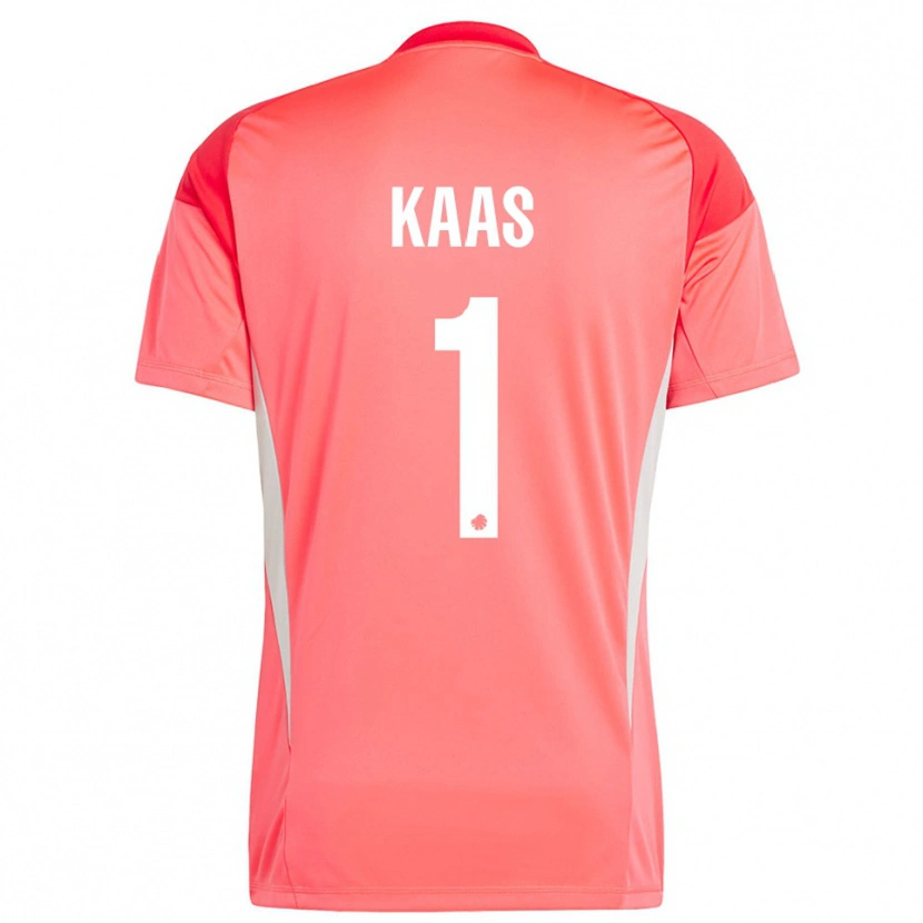 Danxen Kinder Anna Kaas #1 Trikot Rot Weiß Torwarttrikot 2025/26 Schweiz