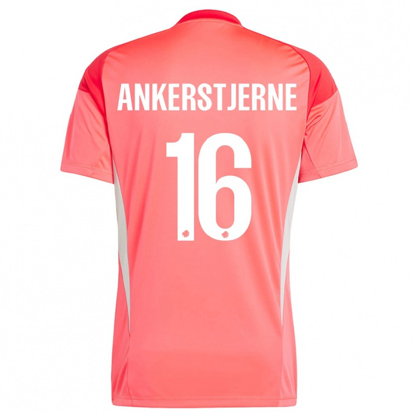 Danxen Kinder Ida Ankerstjerne #16 Trikot Rot Weiß Torwarttrikot 2025/26 Schweiz