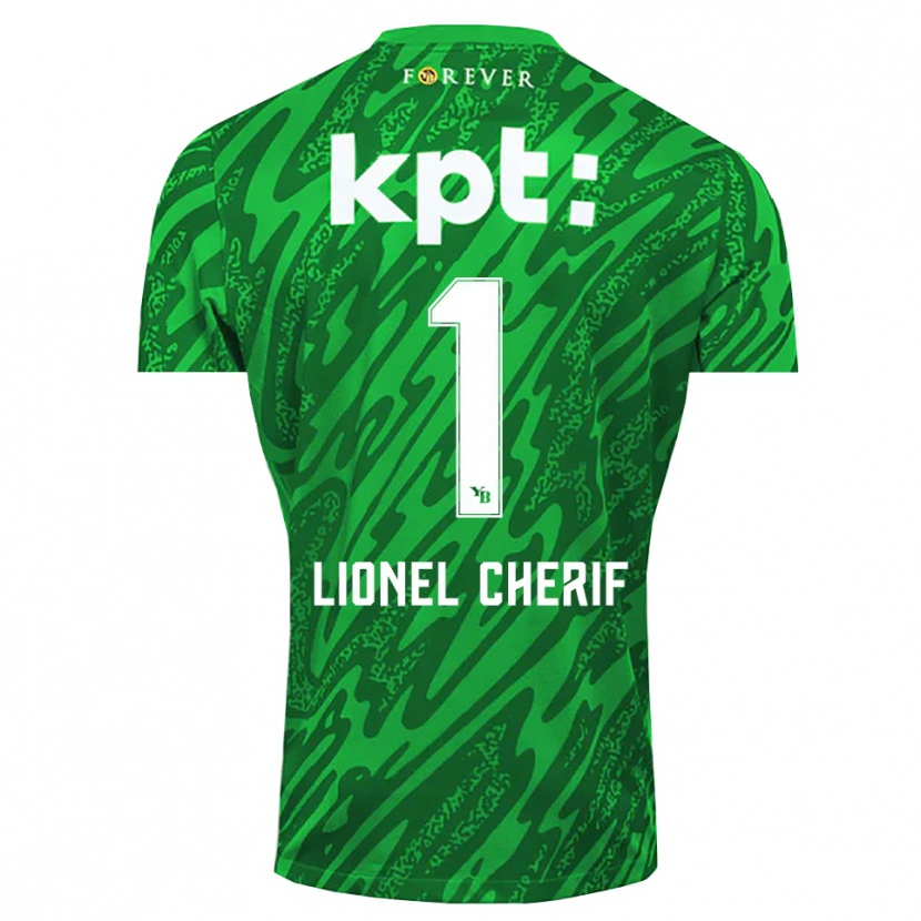 Danxen Kinder Kader Cherif #1 Trikot Grün Weiß Torwarttrikot 2025/26 Schweiz