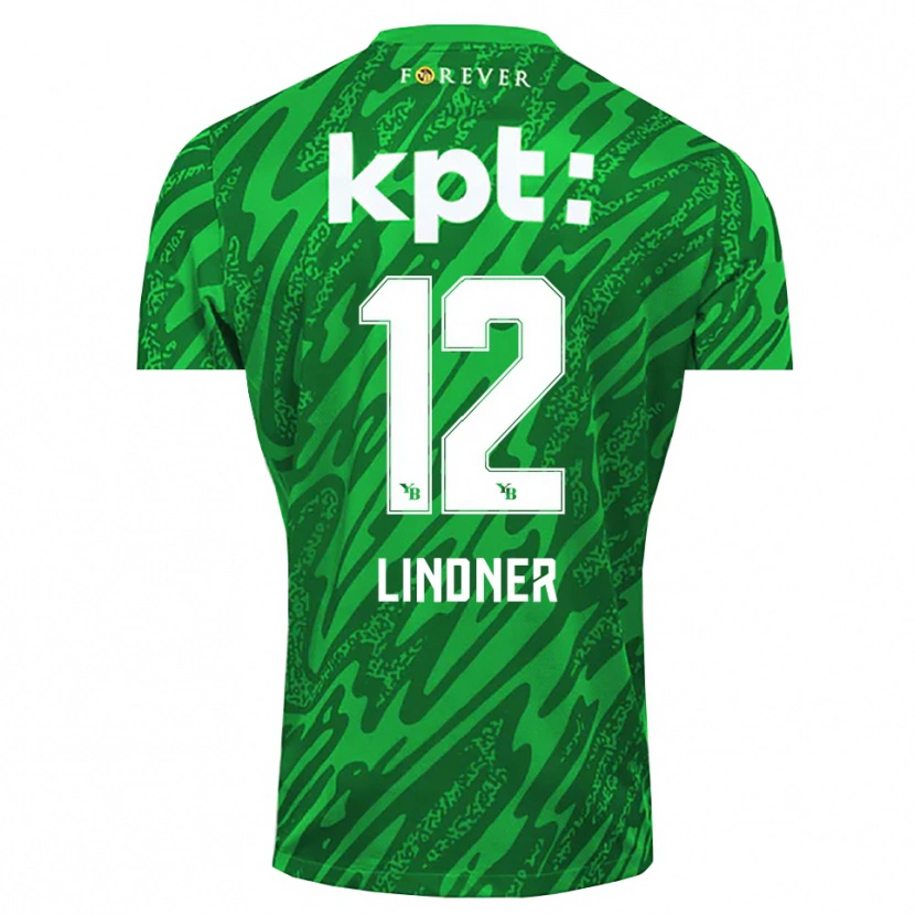 Danxen Kinder Heinz Lindner #12 Trikot Grün Weiß Torwarttrikot 2025/26 Schweiz