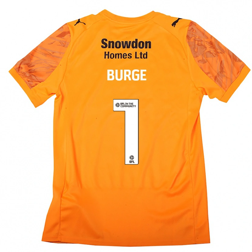 Danxen Kinder Lee Burge #1 Trikot Orange Schwarz Torwarttrikot 2025/26 Schweiz