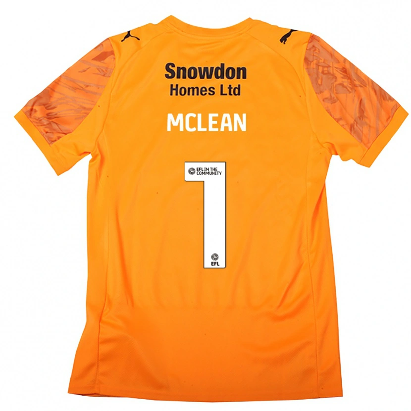 Danxen Kinder Katie Mclean #1 Trikot Orange Schwarz Torwarttrikot 2025/26 Schweiz