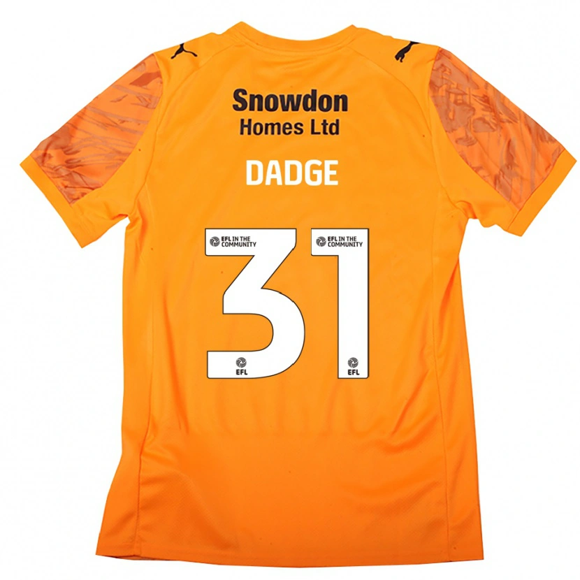 Danxen Kinder James Dadge #31 Trikot Orange Schwarz Torwarttrikot 2025/26 Schweiz