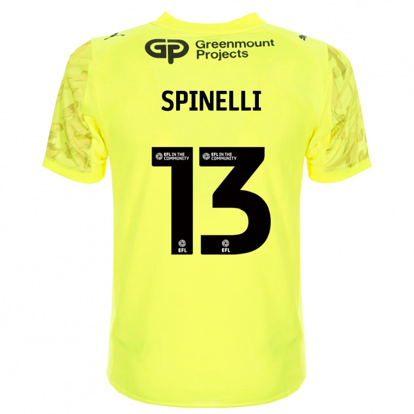 Danxen Kinder Matteo Spinelli #13 Trikot Leuchtendes Grün Schwarz Torwarttrikot 2025/26 Schweiz