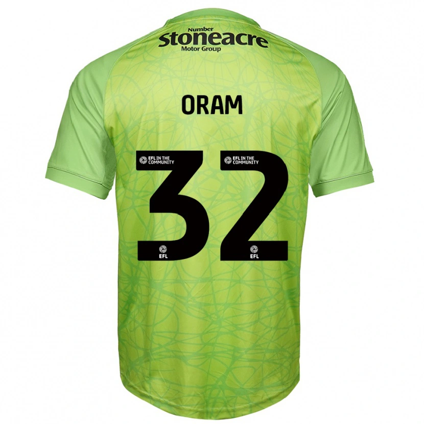 Danxen Kinder Jake Oram #32 Trikot Hellgrün Torwarttrikot 2025/26 Schweiz
