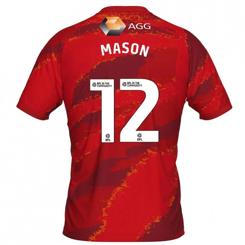 Danxen Kinder Owen Mason #12 Trikot Rot Weiß Torwarttrikot 2025/26 Schweiz