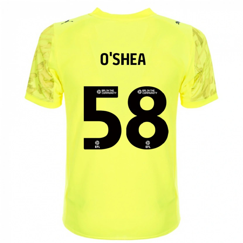 Danxen Kinder Cian O'Shea #58 Trikot Gelb Schwarz Torwarttrikot 2025/26 Schweiz