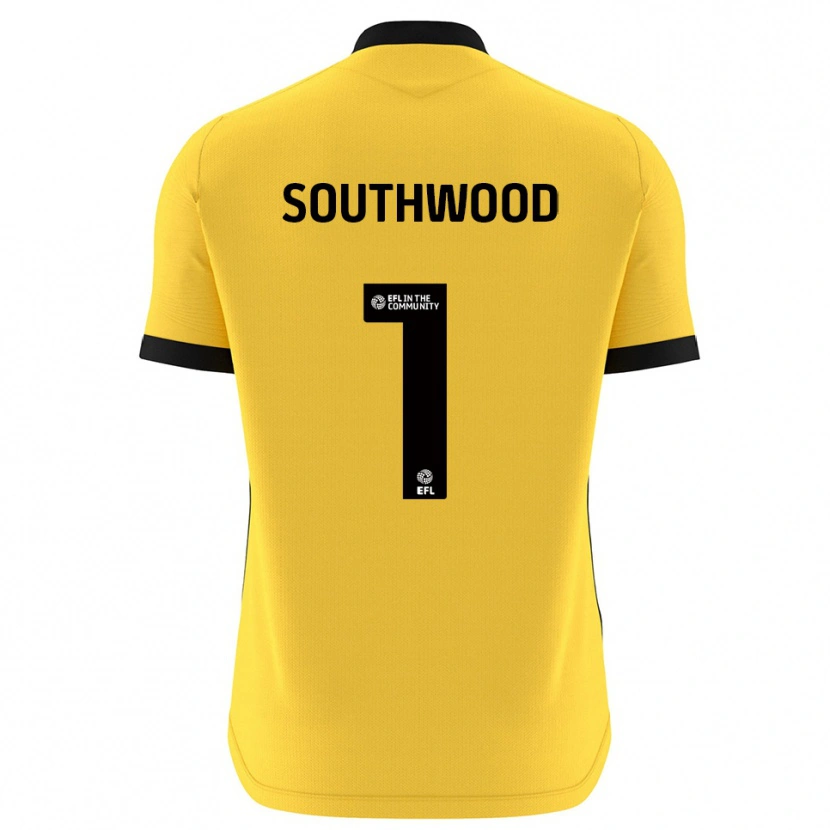 Danxen Kinder Luke Southwood #1 Trikot Gelb Schwarz Torwarttrikot 2025/26 Schweiz