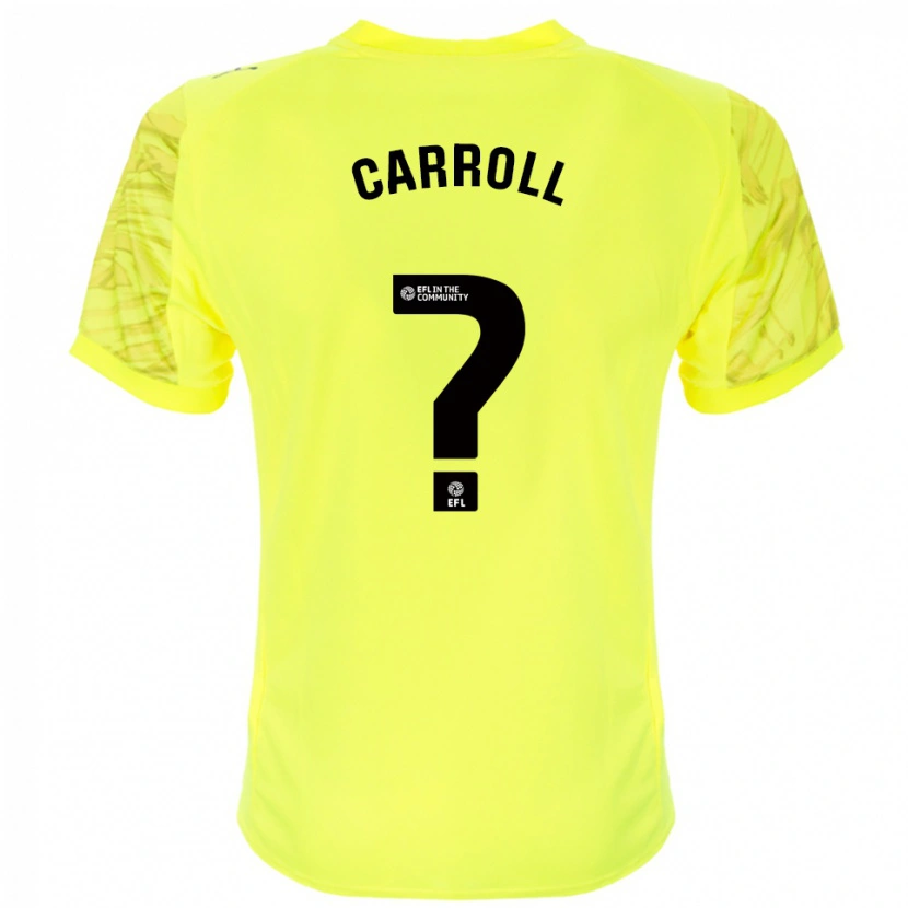 Danxen Kinder Rhianne Carroll #0 Trikot Gelb Schwarz Torwarttrikot 2025/26 Schweiz