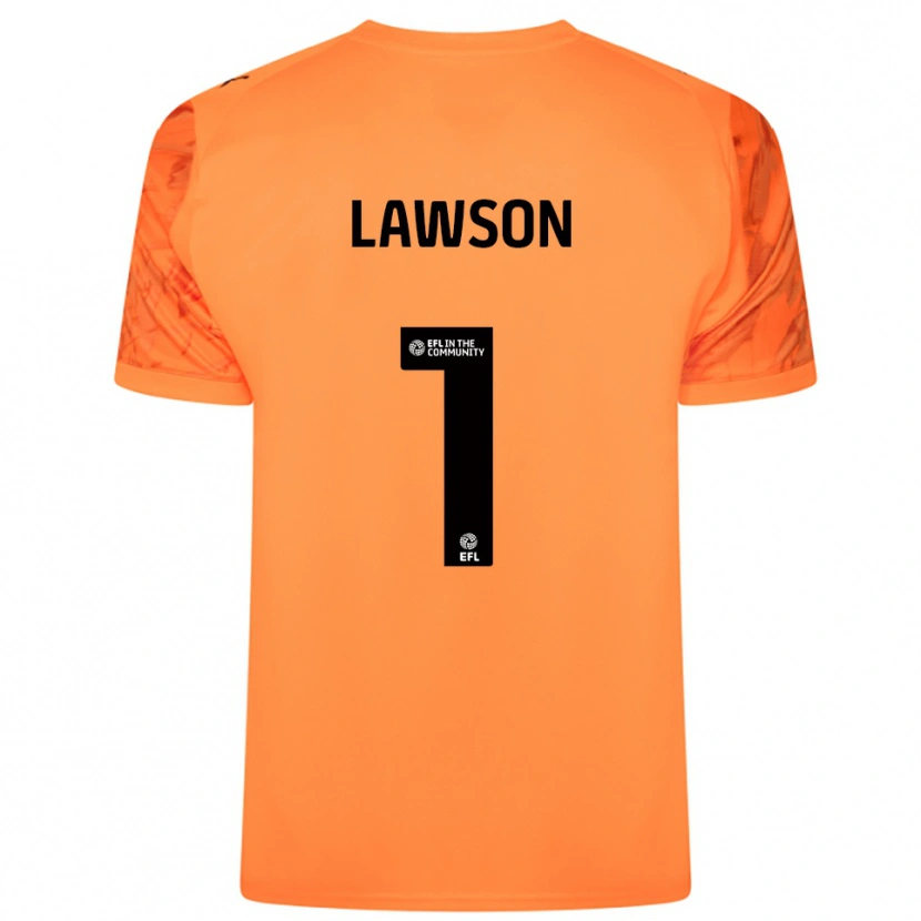 Danxen Kinder Harvey Lawson #1 Trikot Orange Schwarz Torwarttrikot 2025/26 Schweiz
