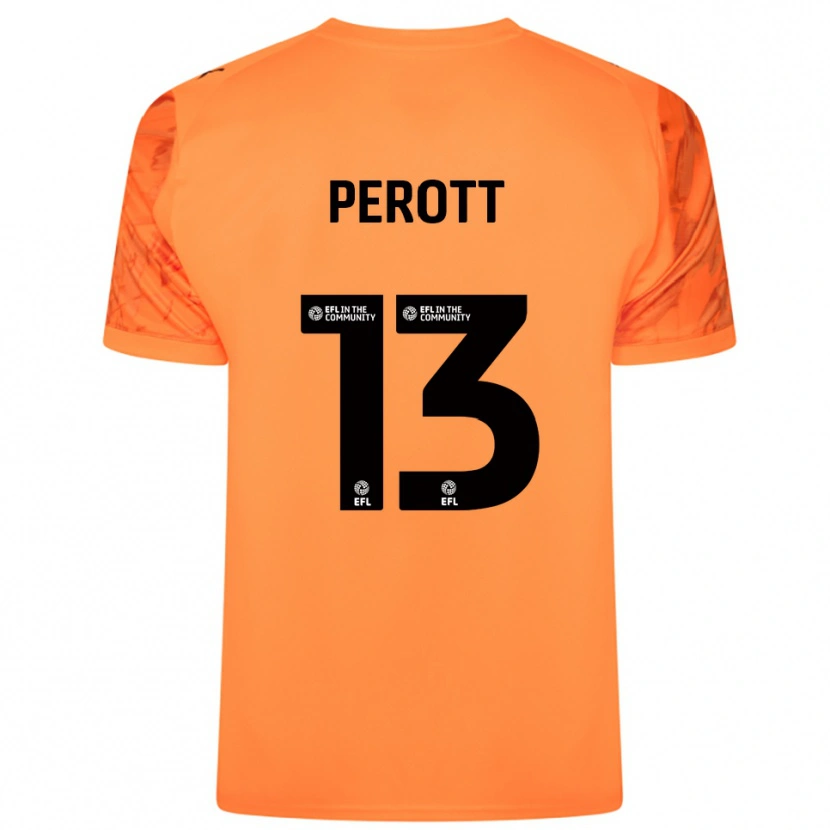 Danxen Kinder Milai Perott #13 Trikot Orange Schwarz Torwarttrikot 2025/26 Schweiz