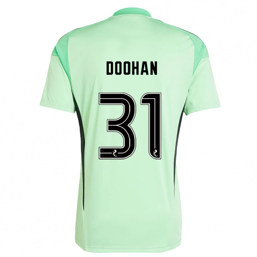 Danxen Kinder Ross Doohan #31 Trikot Hellgrün Schwarz Torwarttrikot 2025/26 Schweiz