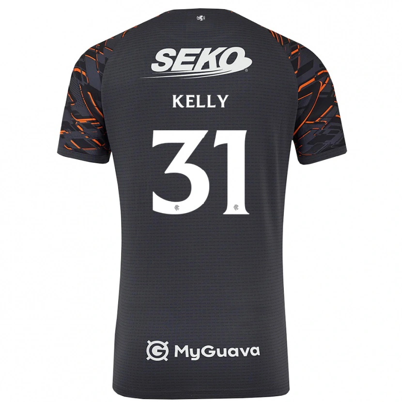 Danxen Kinder Liam Kelly #31 Trikot Dunkelgrau Torwarttrikot 2025/26 Schweiz