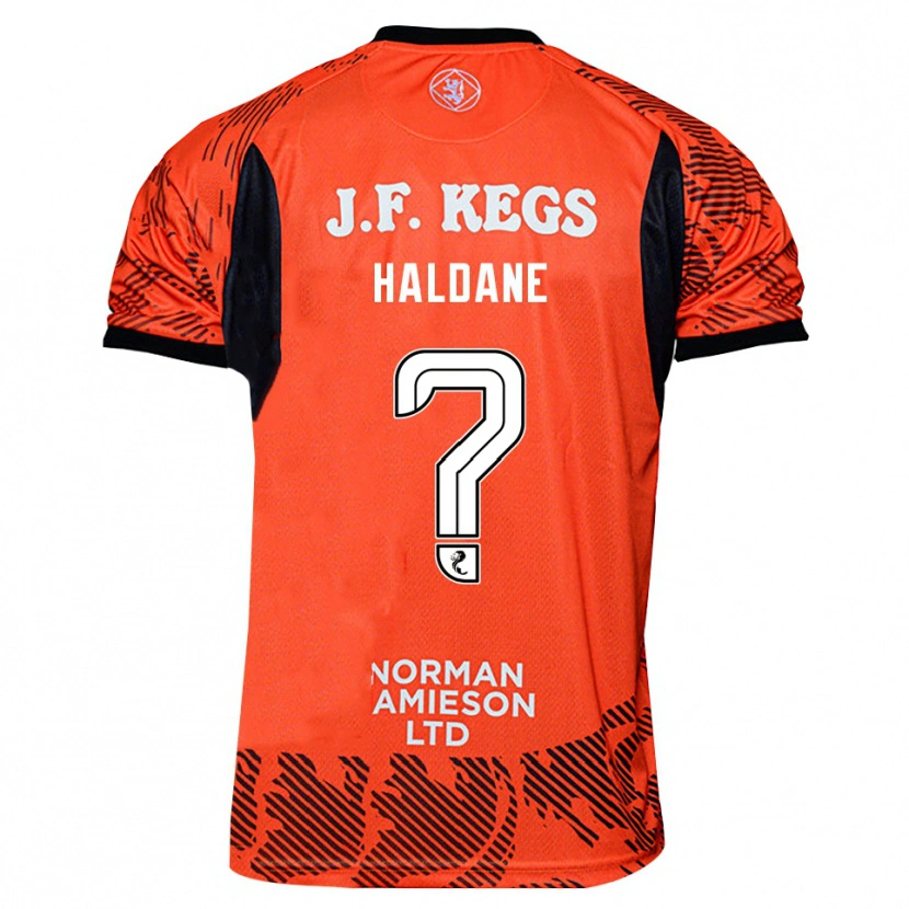 Danxen Kinder Lewis Haldane #0 Trikot Orange Schwarz Torwarttrikot 2025/26 Schweiz