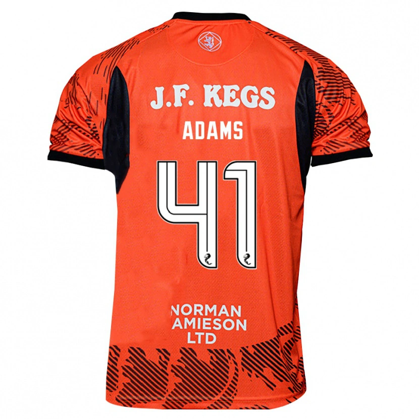 Danxen Kinder Ruairidh Adams #41 Trikot Orange Schwarz Torwarttrikot 2025/26 Schweiz