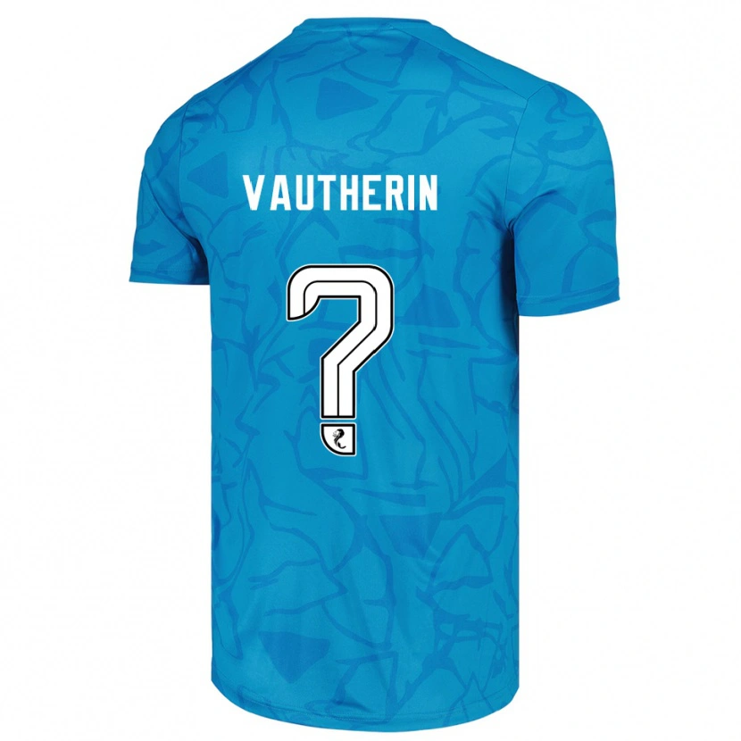 Danxen Kinder Sam Vautherin #0 Trikot Blau Weiß Torwarttrikot 2025/26 Schweiz