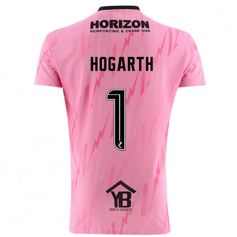 Danxen Kinder Nicky Hogarth #1 Trikot Pink Schwarz Torwarttrikot 2025/26 Schweiz