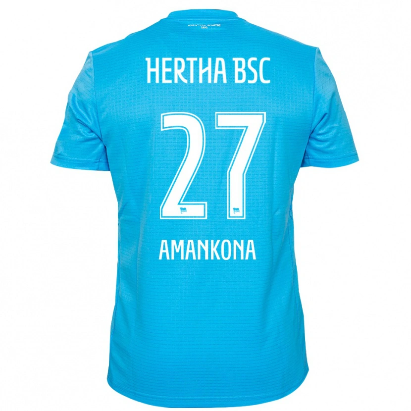 Danxen Kinder Nash-Daniel Amankona #27 Trikot Hellblau Weiß Torwarttrikot 2025/26 Schweiz