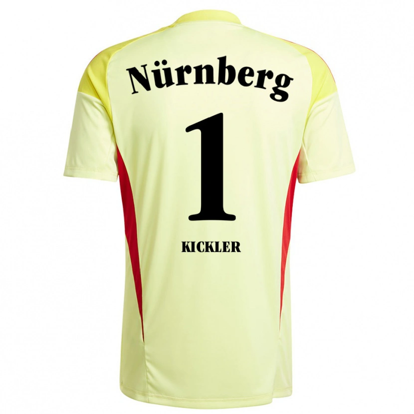Danxen Kinder Leon Kickler #1 Trikot Gelb Schwarz Torwarttrikot 2025/26 Schweiz