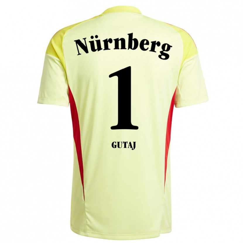 Danxen Kinder Lindsay Gutaj #1 Trikot Gelb Schwarz Torwarttrikot 2025/26 Schweiz