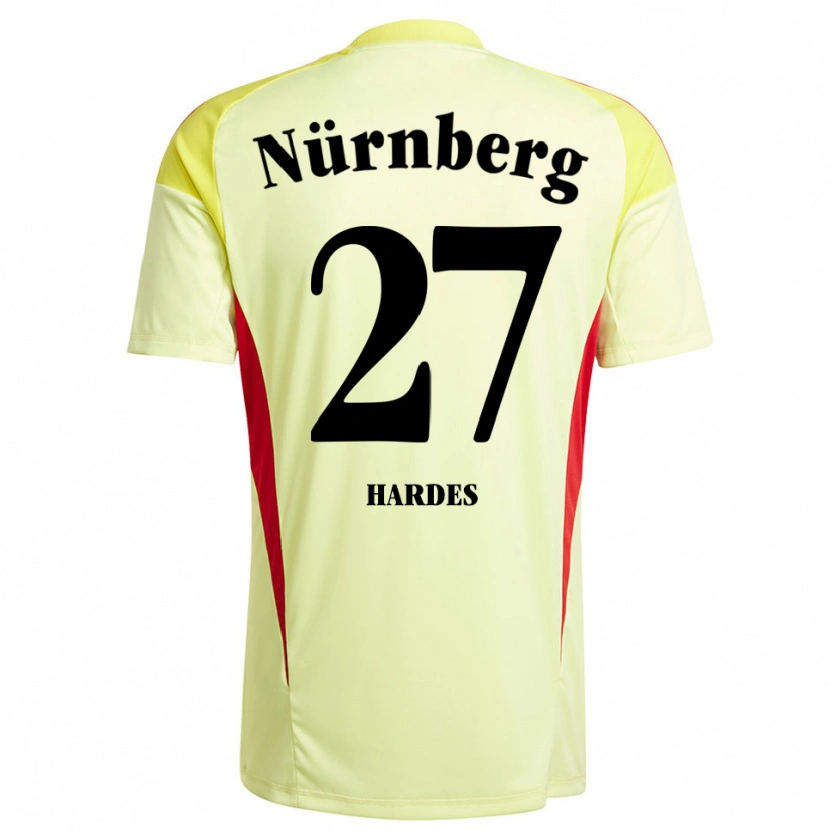 Danxen Kinder Aaron Hardes #27 Trikot Gelb Schwarz Torwarttrikot 2025/26 Schweiz