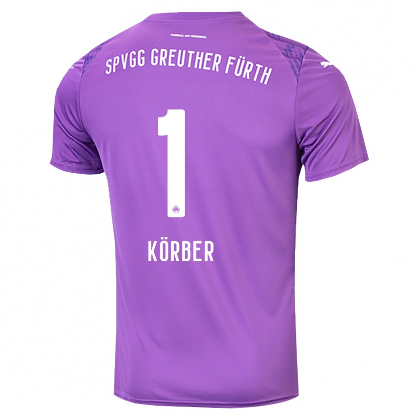 Danxen Kinder Nils Körber #1 Trikot Lila Weiß Torwarttrikot 2025/26 Schweiz