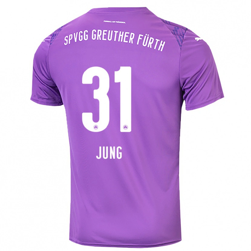 Danxen Kinder Sebastian Jung #31 Trikot Lila Weiß Torwarttrikot 2025/26 Schweiz
