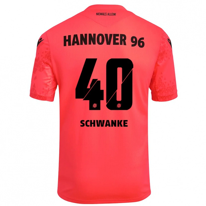 Danxen Kinder Jonas Schwanke #40 Trikot Rot Schwarz Torwarttrikot 2025/26 Schweiz