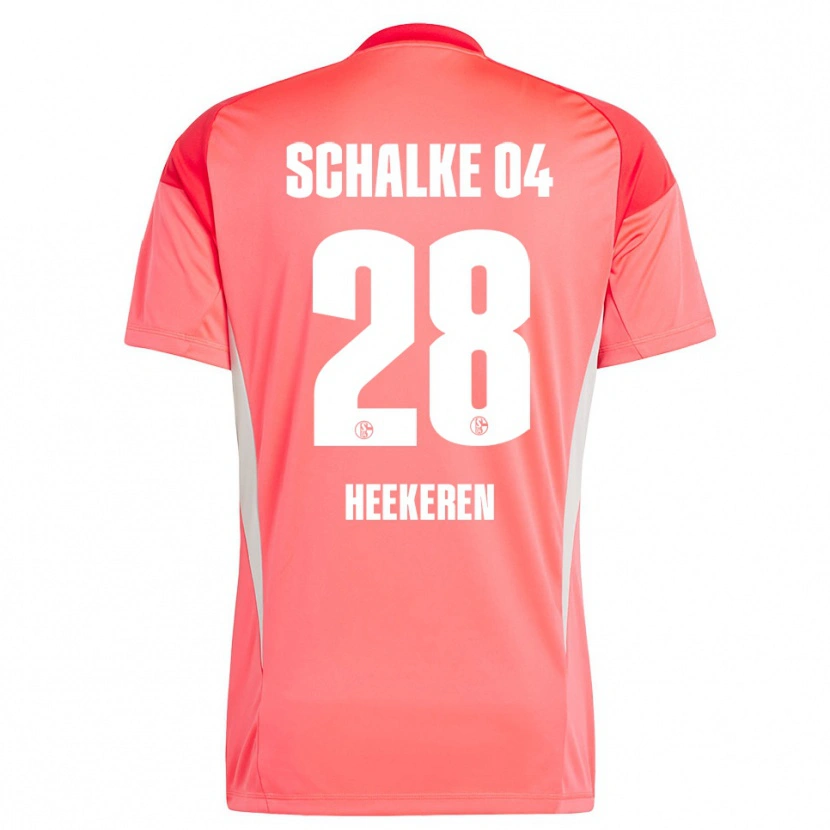 Danxen Kinder Justin Heekeren #28 Trikot Korallenrot Torwarttrikot 2025/26 Schweiz