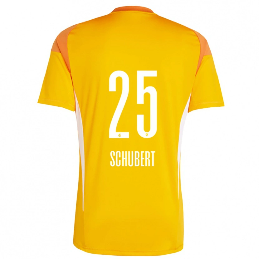 Danxen Kinder Leonardo Schubert #25 Trikot Gelb Orange Torwarttrikot 2025/26 Schweiz